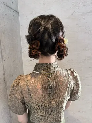 ヘアアレンジ はやしほのか| ヘアセット×カラーのヘアスタイル