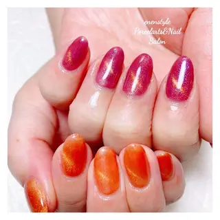 ミディアム ネイル 🐾enen style 🐾のネイルデザイン