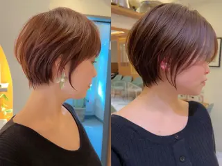 ショート 縮毛矯正/レイヤー taiga🧡のヘアスタイル
