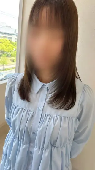 セミロング カラー Eleanor枚方店 店長　飛鳥　薫のヘアスタイル