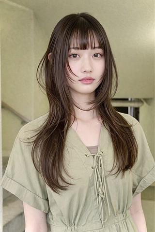 ロング 栄レイヤーカット・ 顔まわりレイヤー✂️のヘアスタイル