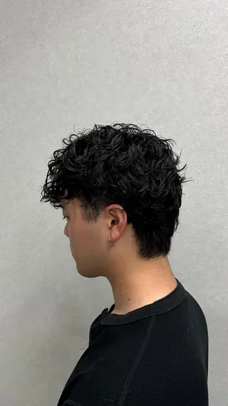 パーマ メンズ 押川 未羽のヘアスタイル