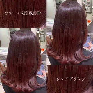 カラー 艶カラー🩵中久保 舞優🩵のヘアスタイル