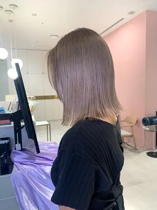 ミディアム カラー レイヤー専門家 ダブルカラー修のヘアスタイル