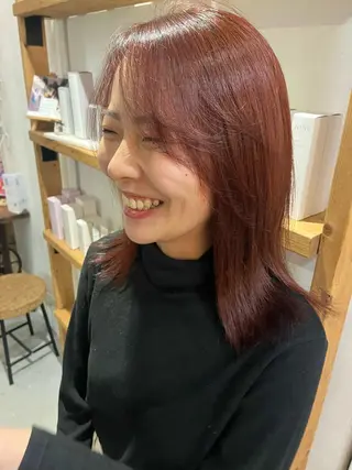 ミディアム カラー 🎀Yamasaki Yui🎀のヘアスタイル
