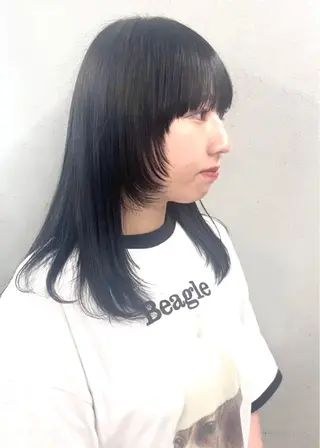 セミロング カラー ヘアアレンジ #tag 佐藤璃美のヘアスタイル