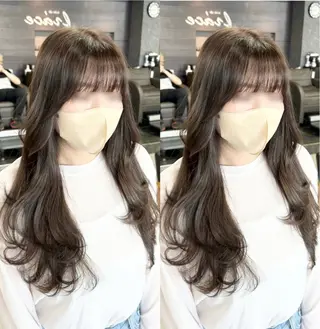 ロング レイヤー/艶髪カラー 森本くるみのヘアスタイル