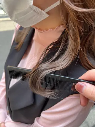 ロング カラー 髪質改善ストレート Kantaのヘアスタイル