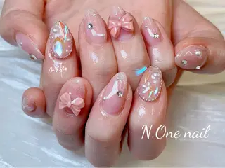ネイル 長いだし/スカルプ/ パラシェルN.oneのネイルデザイン