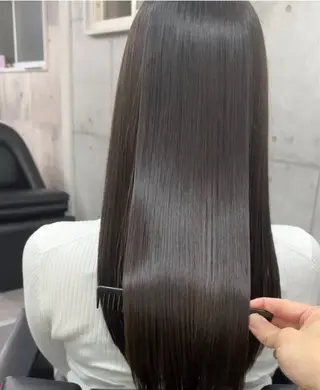 ロング カラー 【渋谷で人気】艶髪× 髪質改善/ツヤカラーのヘアスタイル