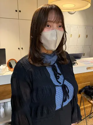 ロング 松本  夏海のヘアスタイル