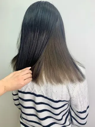 セミロング カラー 𖧷 ⁺. 大人ヘア Yui 𓂃𓈒𓏸のヘアスタイル