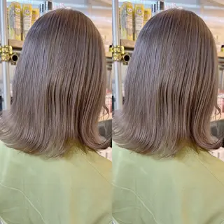 ミディアム カラー yoriダブルカラー 代表すがわらのヘアスタイル