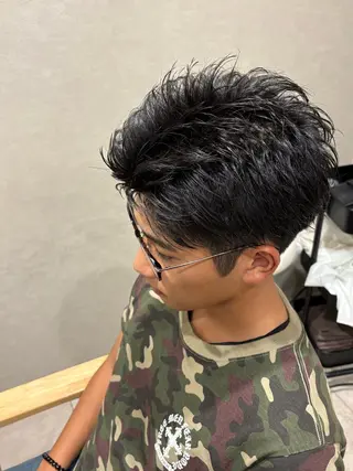 ショート メンズ N°大分艶カラー 三浦のヘアスタイル