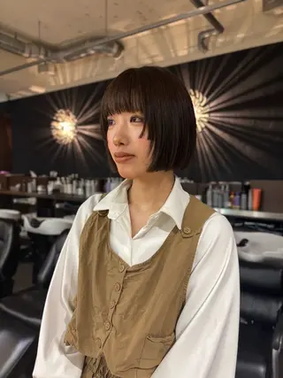 ショート ロングレイヤー /表参道/関端のヘアスタイル