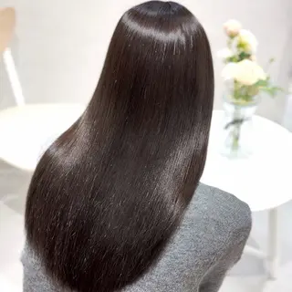 ロング カラー パーマ suzuka/透明感 /顔周り/美髪矯正のヘアスタイル