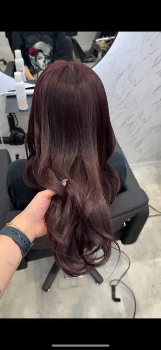 ロング カラー 遠藤沙也加 /レイヤーカットのヘアスタイル