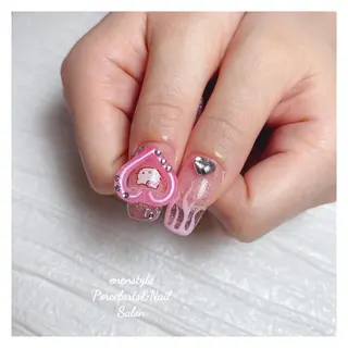 ミディアム ネイル 🐾enen style 🐾のネイルデザイン