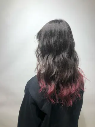 セミロング カラー 中野 竜介のヘアスタイル