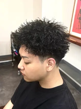 ショート パーマ メンズ 【柏/メンズパーマ 特化】🍏網中勇喜のヘアスタイル