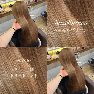 ロング 🎀ハイトーン/ 艶カラー/夕月🎀のヘアスタイル