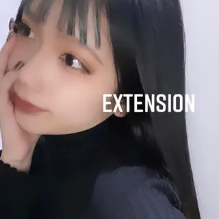 ロング カラー エクステ🩵ブリーチ 韓国ヘア🩵KAEのヘアスタイル