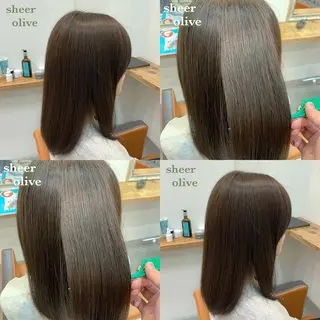 セミロング カラー navile原宿 yumaのヘアスタイル