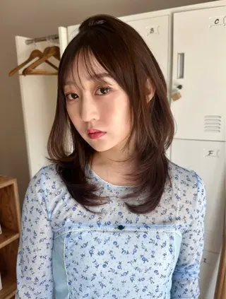 🌙ヘーゼルベージュ レイヤーカット🌙のヘアスタイル