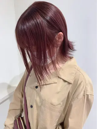 ショート カラー 清水 亮太／赤み消しカラーのヘアスタイル
