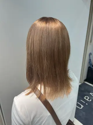 ミディアム 渋谷ショート、パーマ 美容師vain はるのヘアスタイル