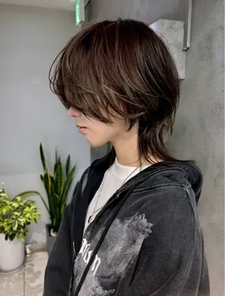 カラー パーマ ヘアアレンジ メンズ 渋谷  中性ヘア あかりのヘアスタイル