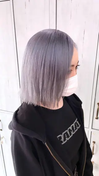 セミロング カラー 町田ブリーチ特化 MANATOのヘアスタイル