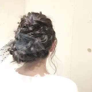 セミロング ヘアアレンジ NATSUMI AR.MARAのヘアスタイル