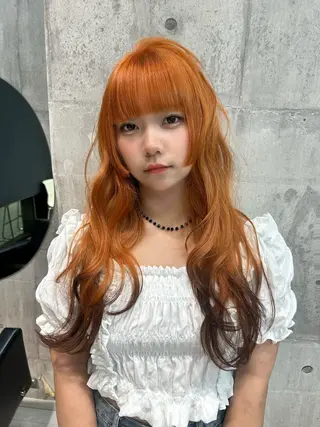 ロング 【ピンク/ラベンダー 】mao🐩💜のヘアスタイル
