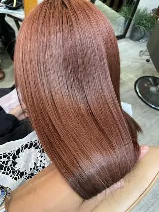 セミロング 新福島店長 植松裕也のヘアスタイル