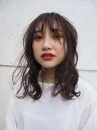 ロング satsuki レイヤー・暖色のヘアスタイル