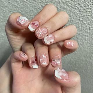 ネイル By moonネイル 🌷ワンホン/韓国風のネイルデザイン