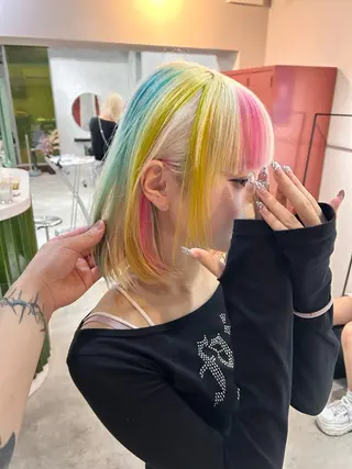 ミディアム カラー 梅田デザインカラー 🌈🏆ヒノキのヘアスタイル