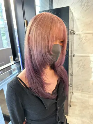 セミロング カット1100円 🛼💞/Rinnaのヘアスタイル