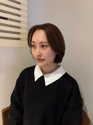 ショート 暖色カラー 奥村陽花のヘアスタイル