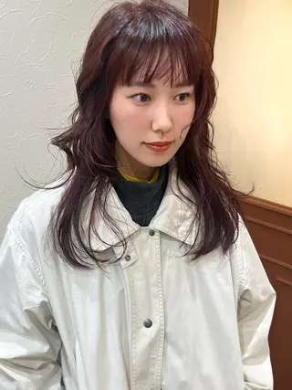 セミロング カラー Kasumi /伏見 /髪質改善/ロングのヘアスタイル