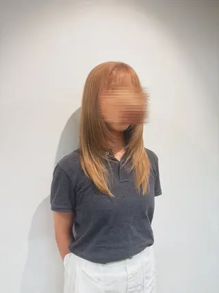 ロング カラー 大賀 鈴のヘアスタイル