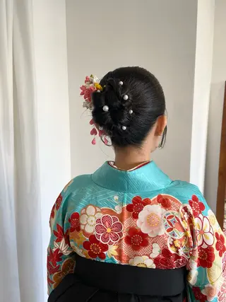 ヘアアレンジ まつ あみのヘアスタイル
