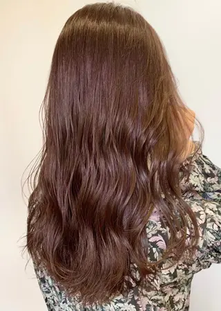 セミロング カラー パーマ ヘアアレンジ Siena 渋谷のヘアスタイル