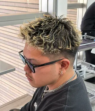 ショート カラー パーマ メンズ 🔥最強メンズ特化/ パーマの達人🔥風見のヘアスタイル