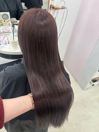 ロング カラー ayano/レイヤー /ピンク/ラベンダーのヘアスタイル