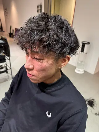 ショート パーマ メンズ Mizuki Yajimaのヘアスタイル