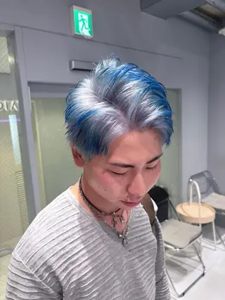 ショート カラー メンズ 新宿ケアブリーチ 🦖NANAのヘアスタイル