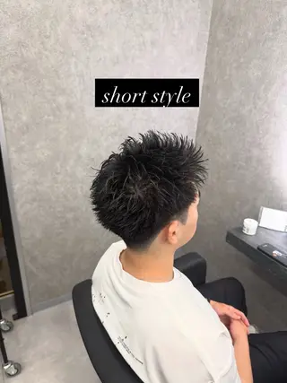 ショート カラー パーマ メンズ メンズ特化 👑YUTAのヘアスタイル