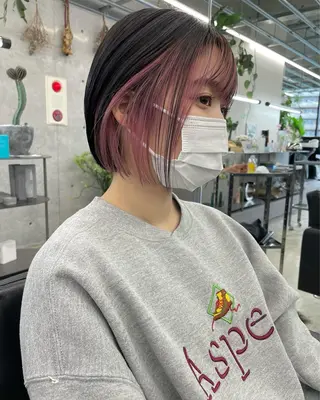 ショート カラー 艶髪/透明感カラー tawadaのヘアスタイル